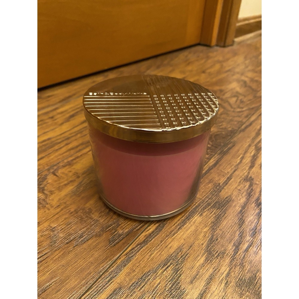 White Barn Pink Apple Punch 3 Wick Candle 14.5 oz. NEW Bath & Body Works BBW - Picture 4 of 5
